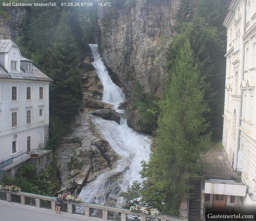 Archiv Foto Webcam Wasserfall in Bad Gastein