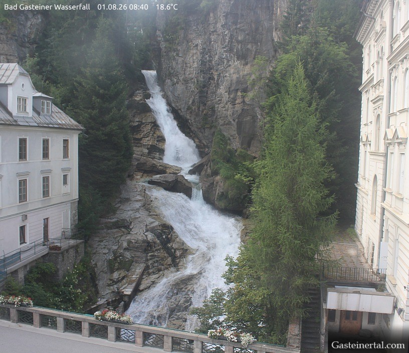 Archiv Foto Webcam Wasserfall in Bad Gastein