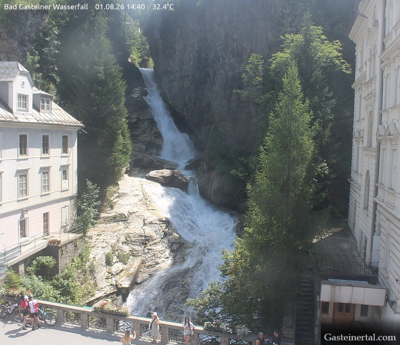 Archiv Foto Webcam Wasserfall in Bad Gastein