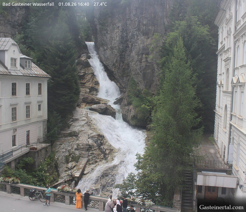 Archiv Foto Webcam Wasserfall in Bad Gastein