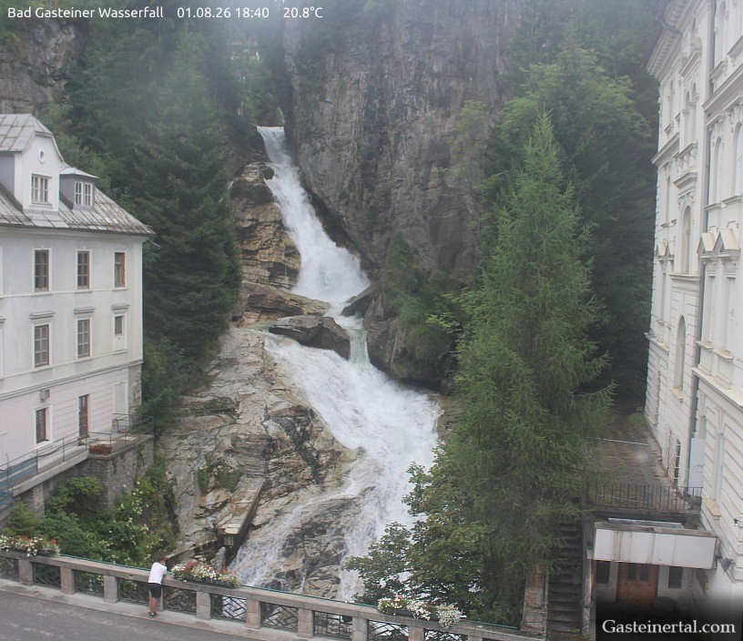 Archiv Foto Webcam Wasserfall in Bad Gastein