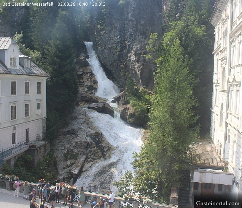 Archiv Foto Webcam Wasserfall in Bad Gastein