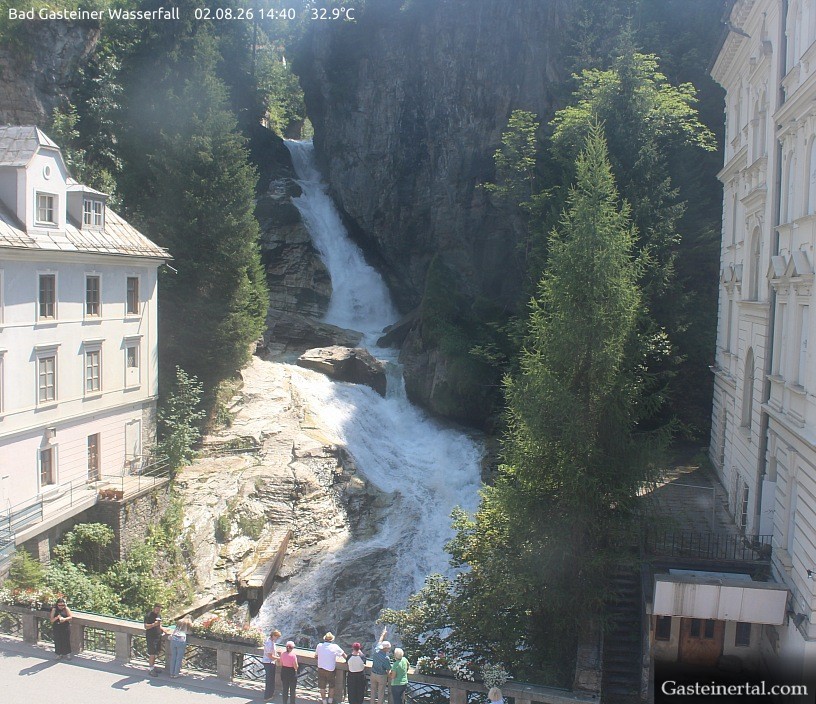 Archiv Foto Webcam Wasserfall in Bad Gastein