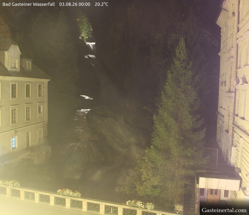 Archived image Webcam Waterfall in Bad Gastein
