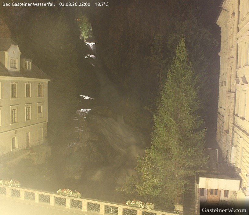 Archived image Webcam Waterfall in Bad Gastein