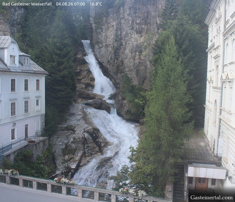 Archiv Foto Webcam Wasserfall in Bad Gastein