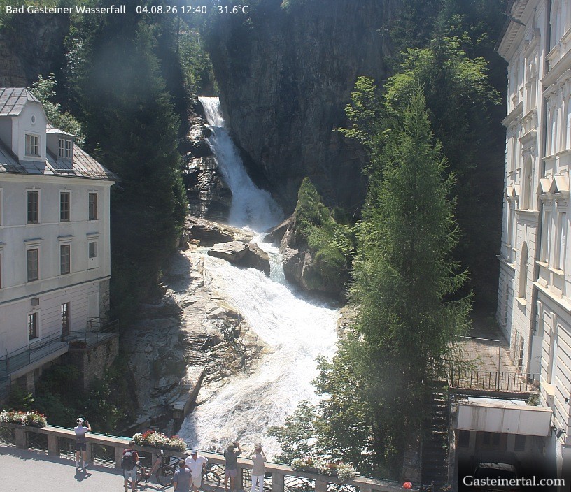 Archiv Foto Webcam Wasserfall in Bad Gastein
