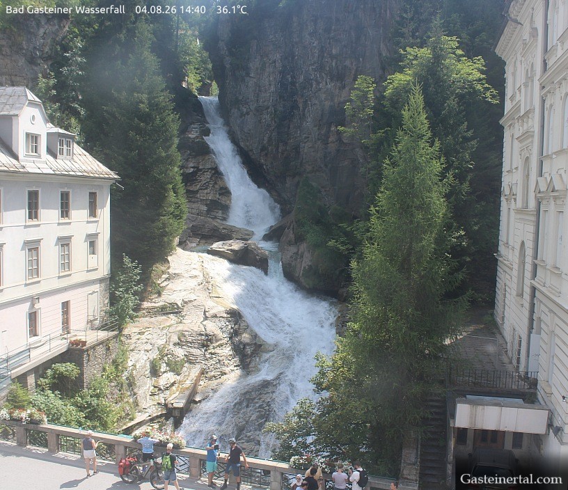 Archiv Foto Webcam Wasserfall in Bad Gastein