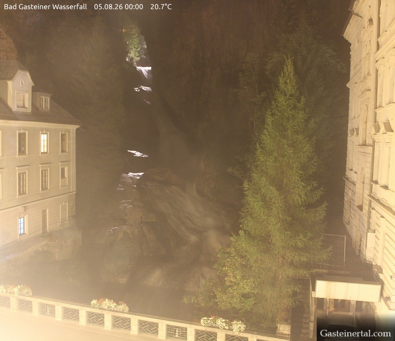 Archived image Webcam Waterfall in Bad Gastein