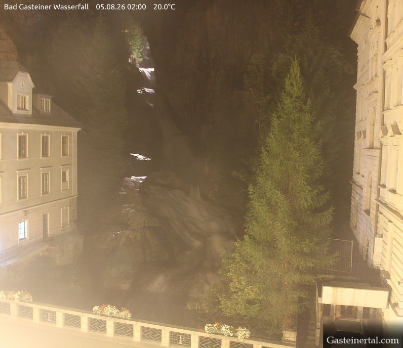 Archived image Webcam Waterfall in Bad Gastein