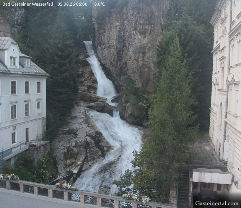 Archived image Webcam Waterfall in Bad Gastein
