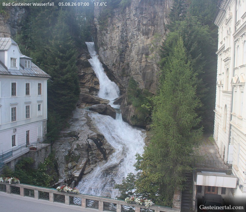 Archived image Webcam Waterfall in Bad Gastein
