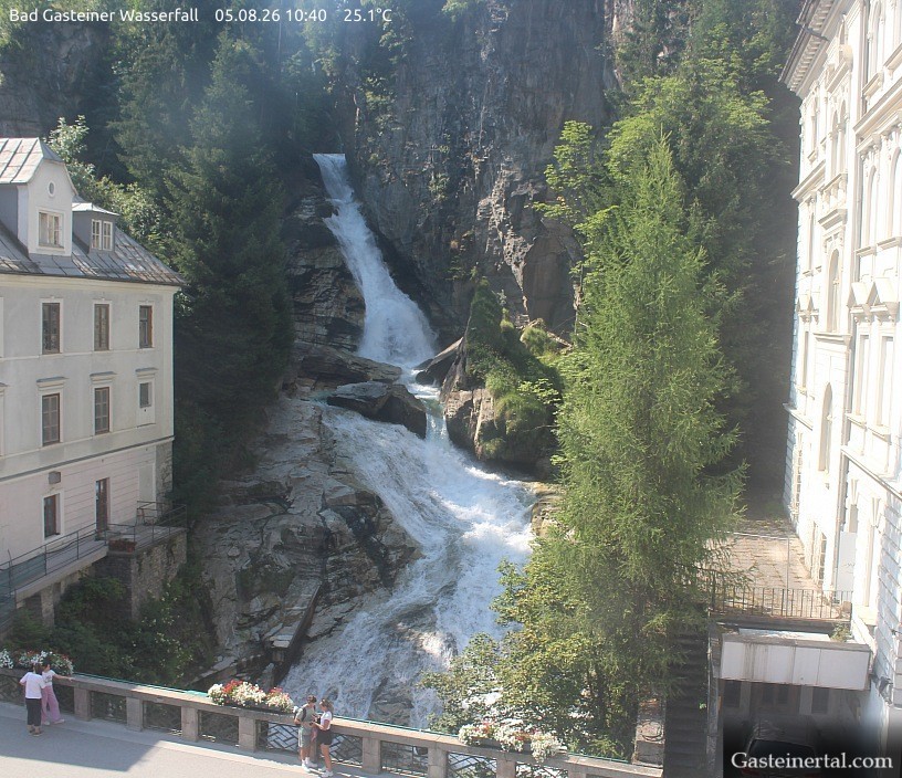 Archived image Webcam Waterfall in Bad Gastein