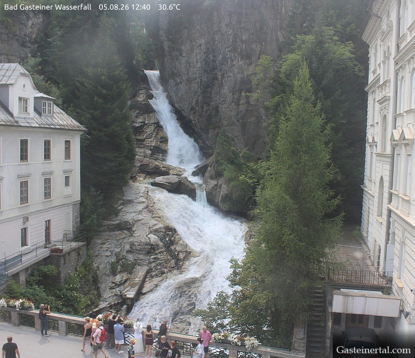 Archived image Webcam Waterfall in Bad Gastein