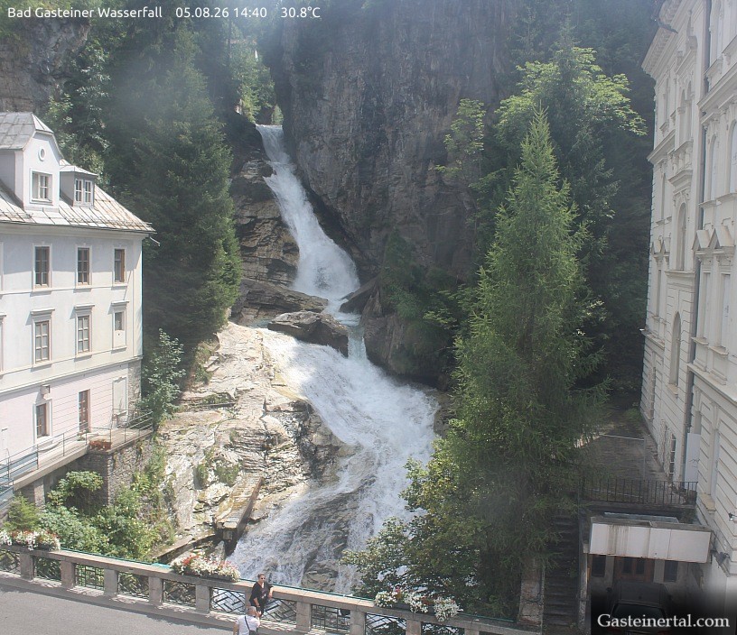 Archived image Webcam Waterfall in Bad Gastein