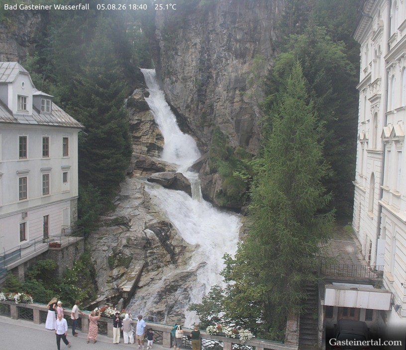 Archived image Webcam Waterfall in Bad Gastein