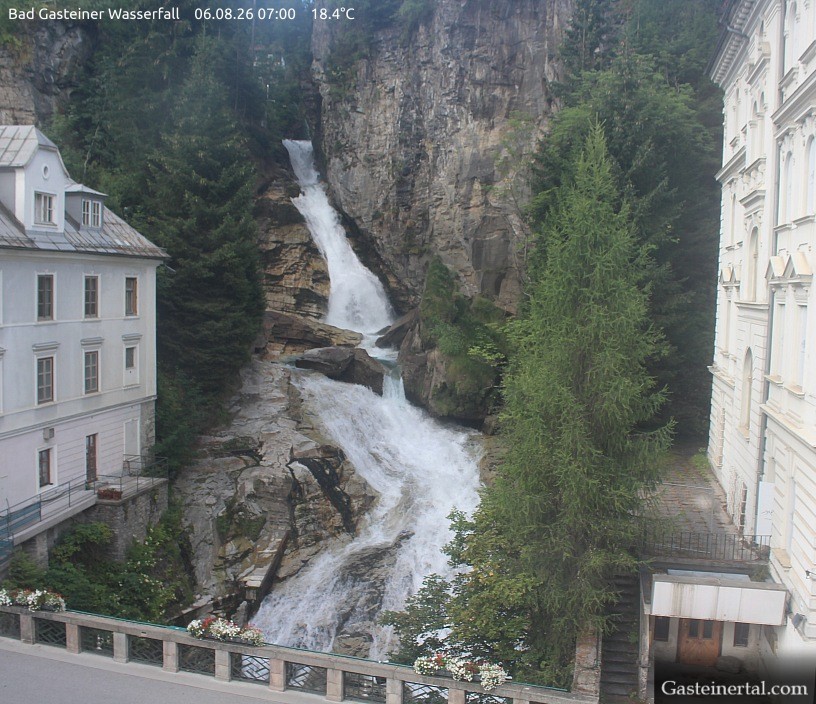 Archiv Foto Webcam Wasserfall in Bad Gastein