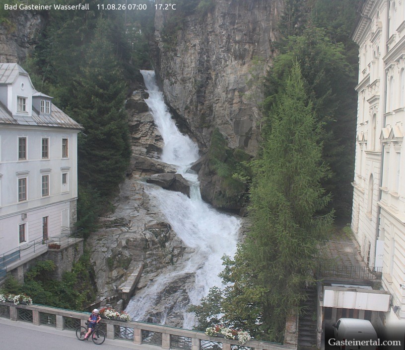 Archiv Foto Webcam Wasserfall in Bad Gastein