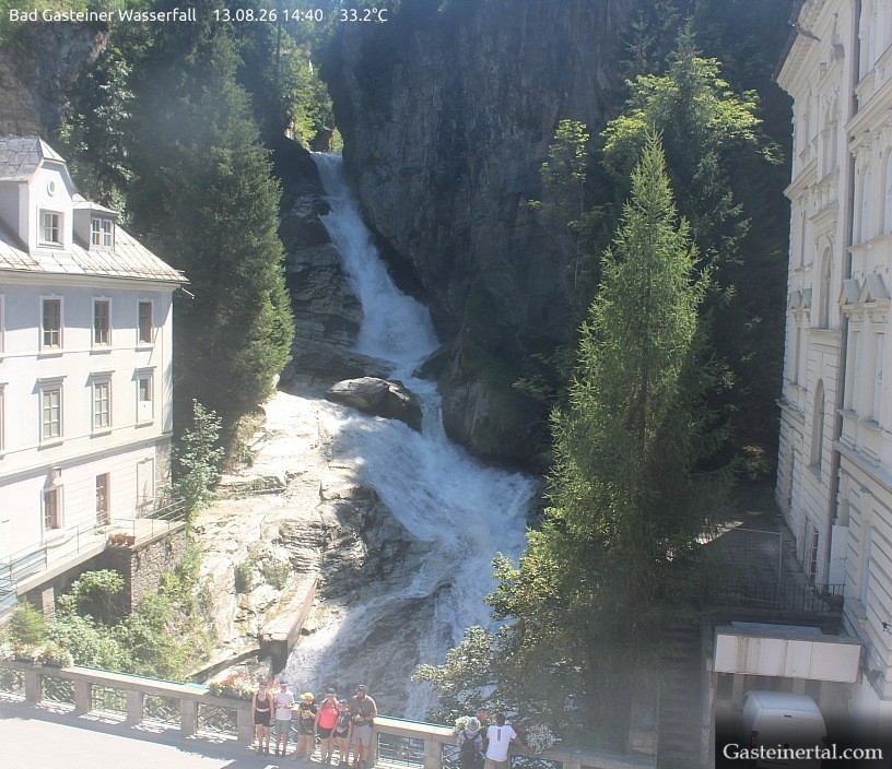 Archiv Foto Webcam Wasserfall in Bad Gastein