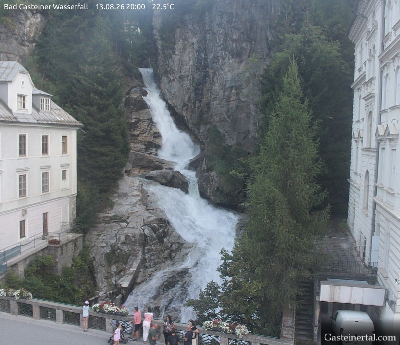 Archived image Webcam Waterfall in Bad Gastein