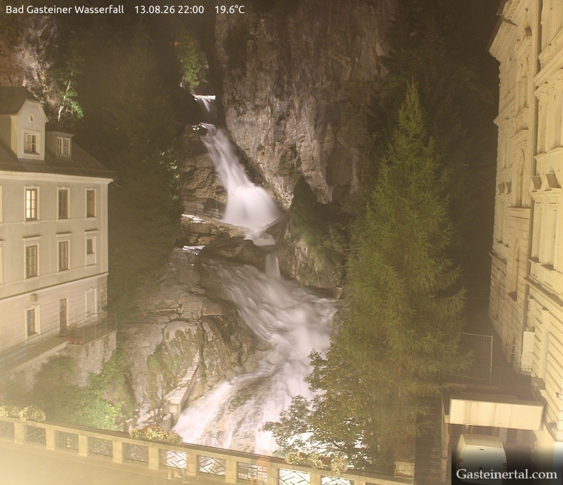 Archived image Webcam Waterfall in Bad Gastein
