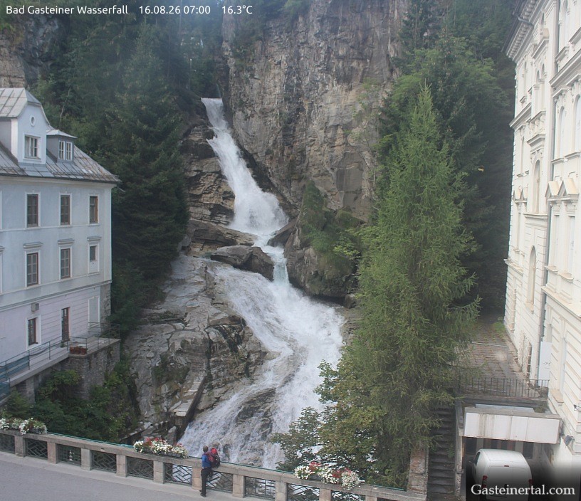 Archived image Webcam Waterfall in Bad Gastein