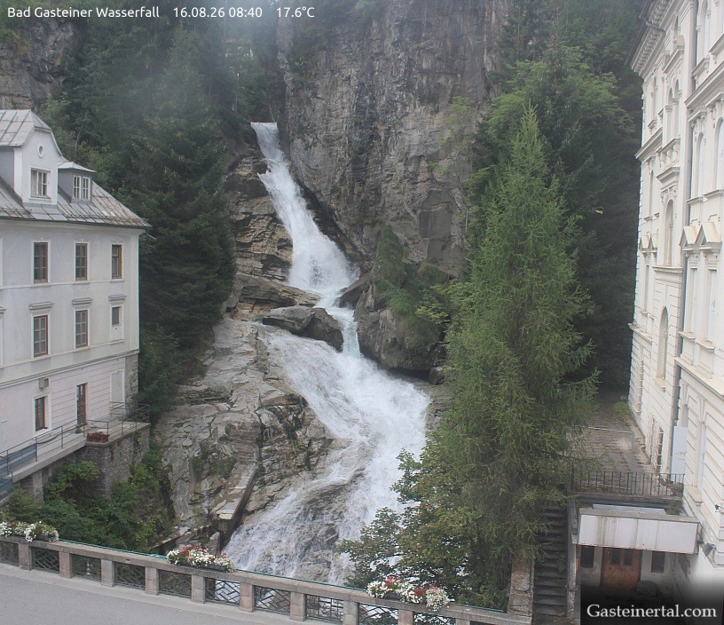 Archived image Webcam Waterfall in Bad Gastein