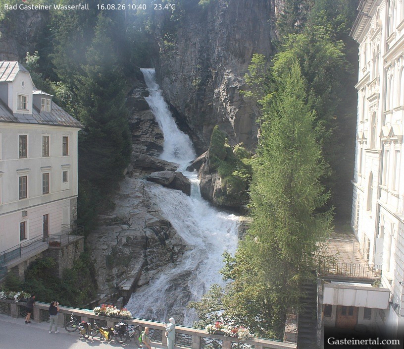 Archived image Webcam Waterfall in Bad Gastein