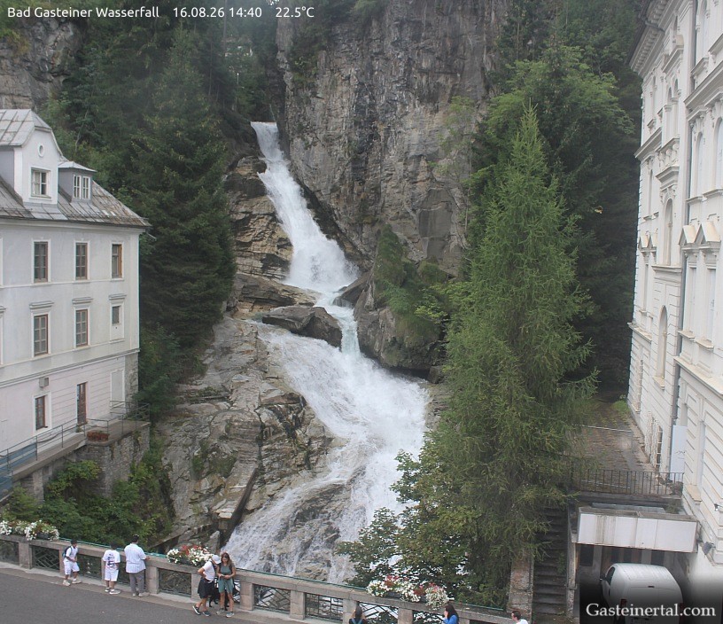 Archiv Foto Webcam Wasserfall in Bad Gastein