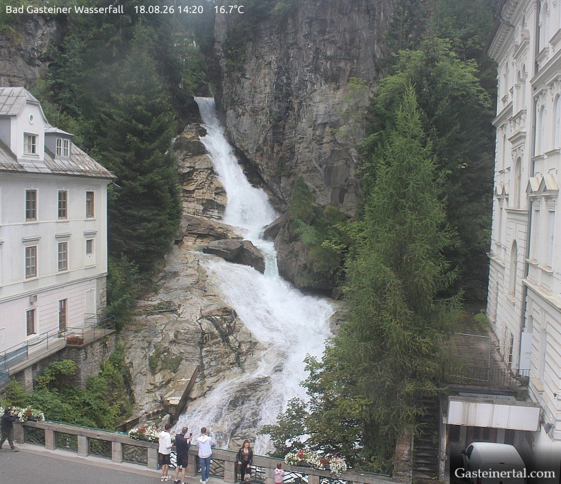 Archiv Foto Webcam Wasserfall in Bad Gastein
