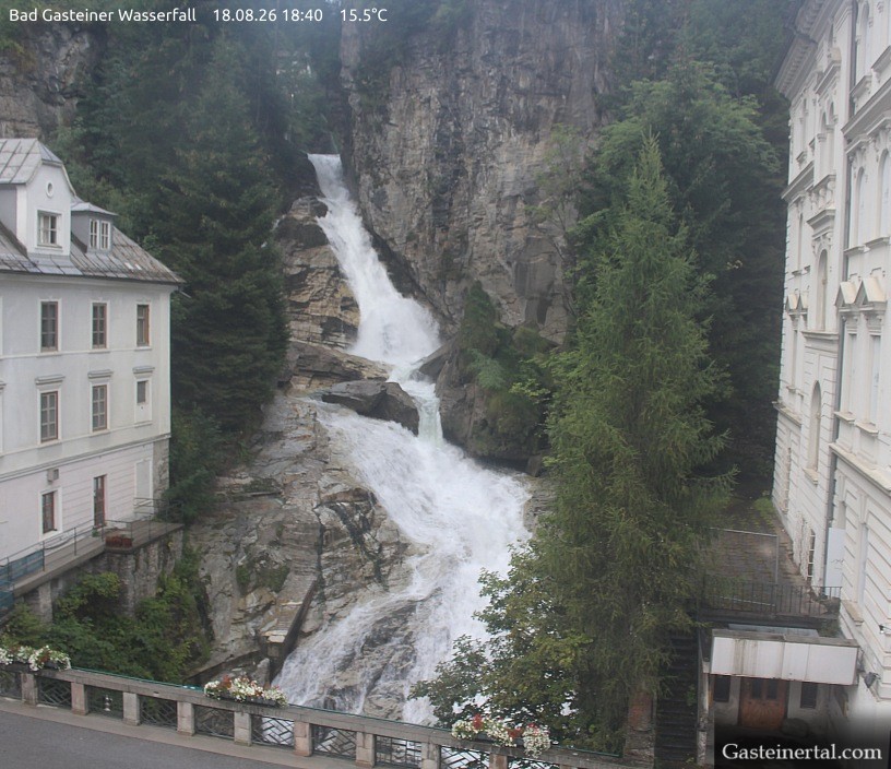Archived image Webcam Waterfall in Bad Gastein