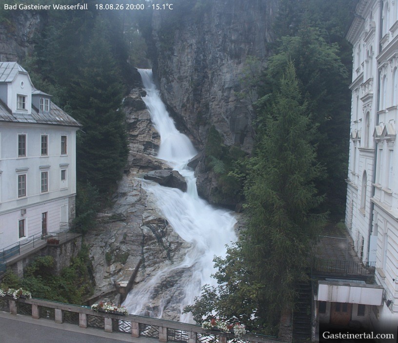 Archived image Webcam Waterfall in Bad Gastein