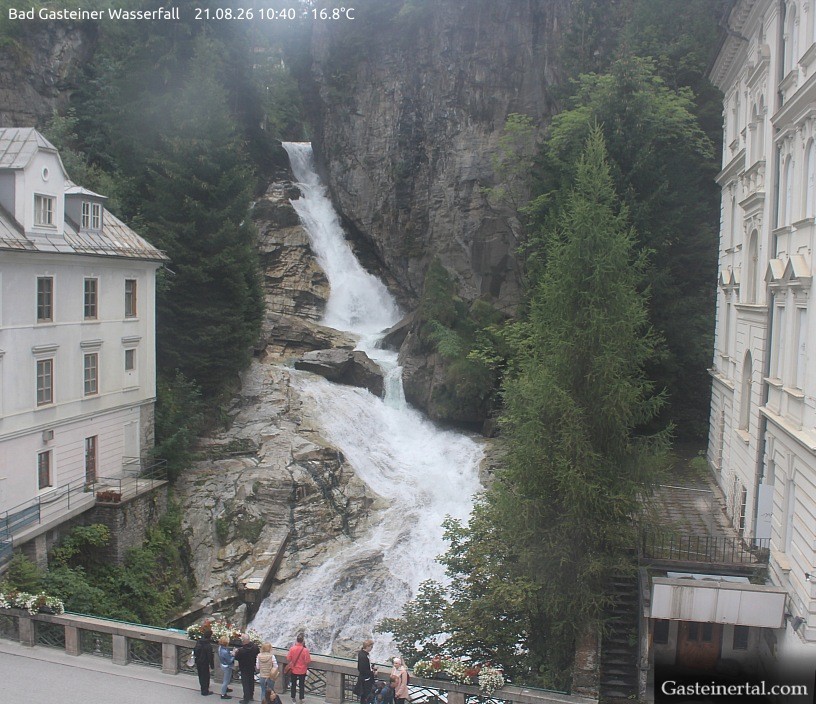 Archiv Foto Webcam Wasserfall in Bad Gastein