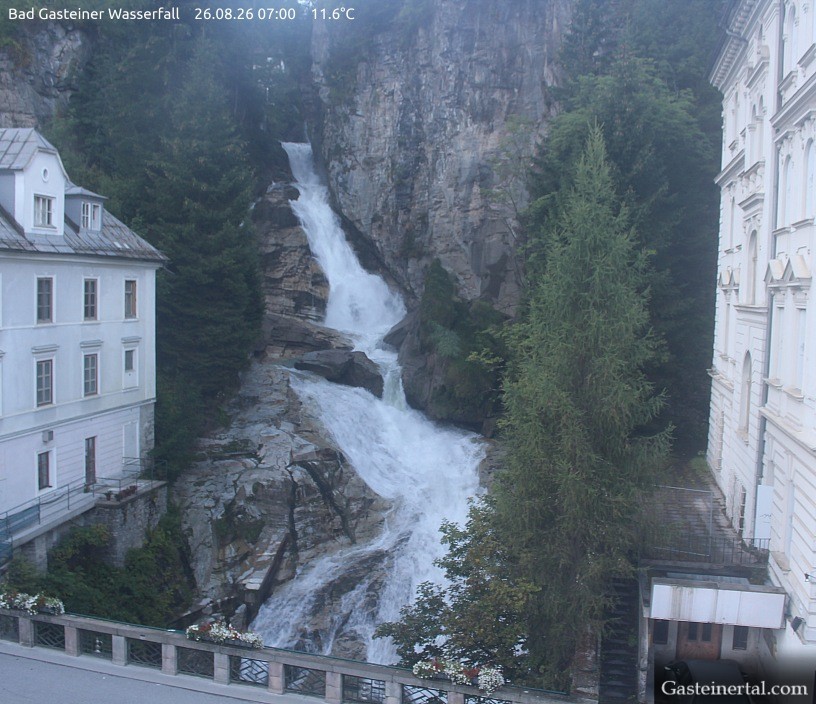 Archiv Foto Webcam Wasserfall in Bad Gastein