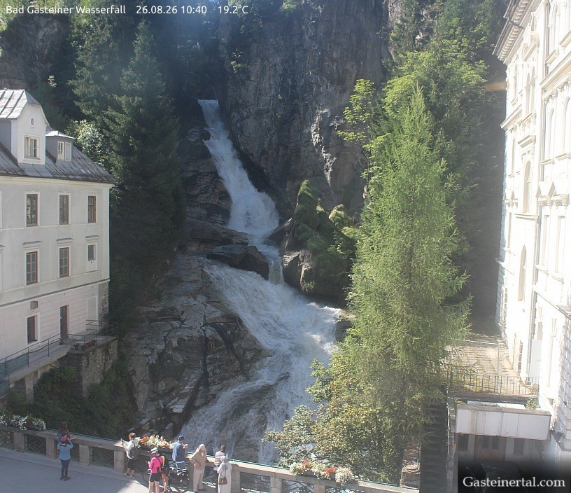 Archiv Foto Webcam Wasserfall in Bad Gastein