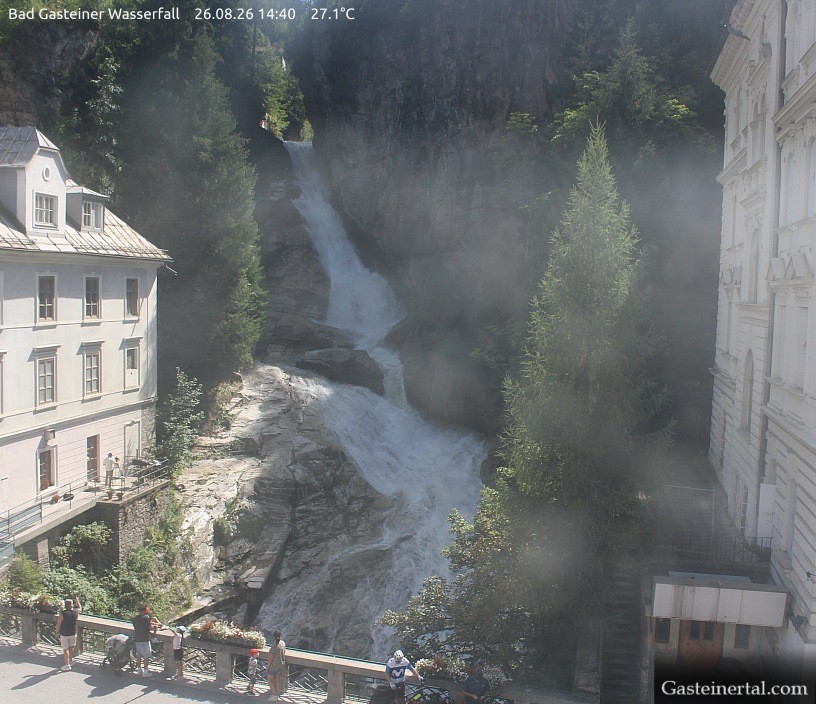 Archiv Foto Webcam Wasserfall in Bad Gastein