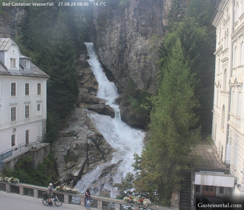 Archiv Foto Webcam Wasserfall in Bad Gastein