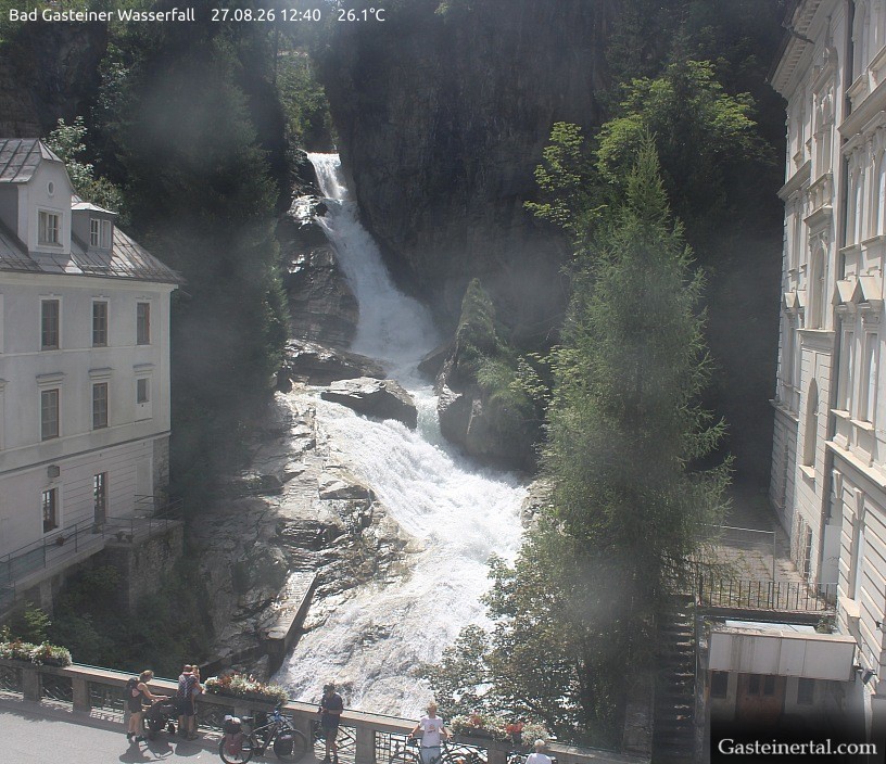 Archiv Foto Webcam Wasserfall in Bad Gastein