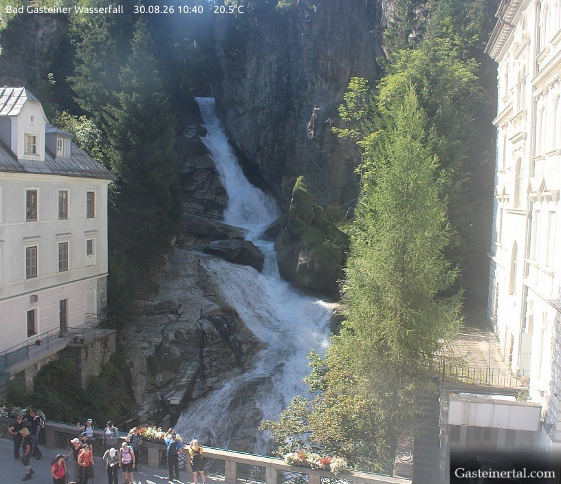 Archiv Foto Webcam Wasserfall in Bad Gastein