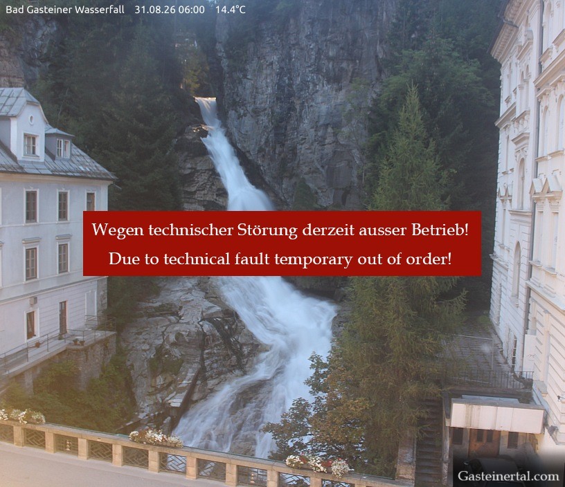 Archiv Foto Webcam Wasserfall in Bad Gastein