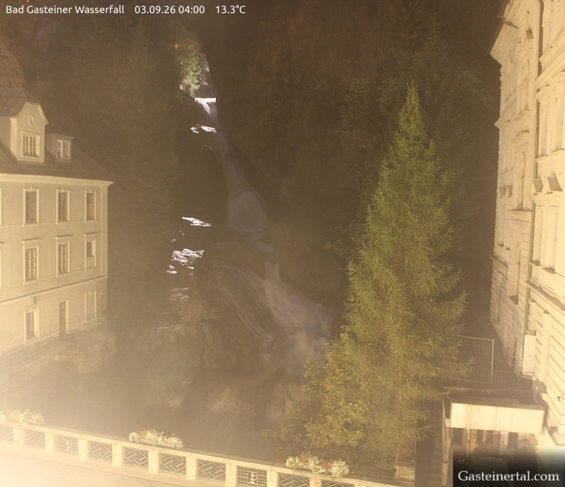 Archived image Webcam Waterfall in Bad Gastein