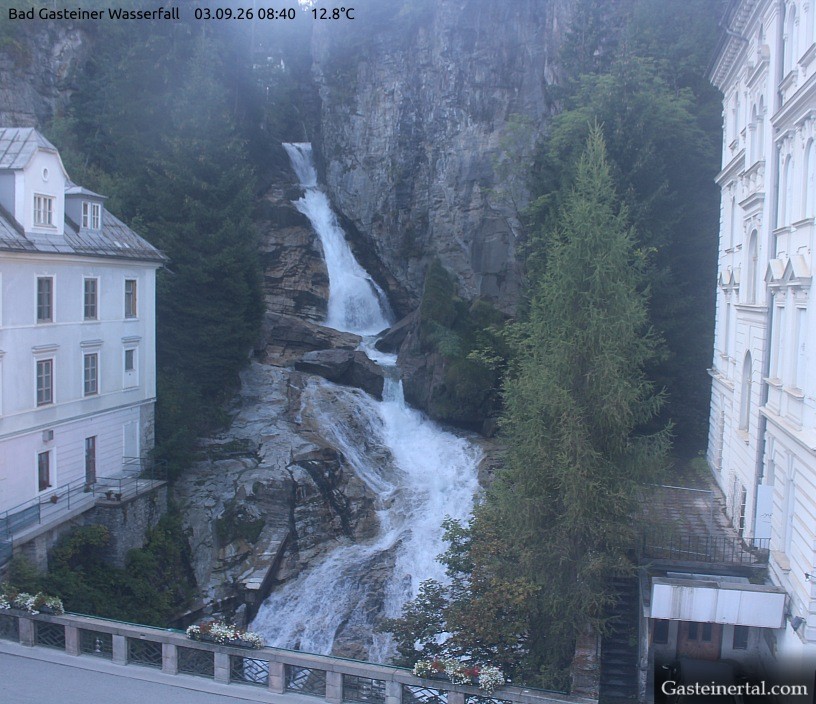 Archived image Webcam Waterfall in Bad Gastein