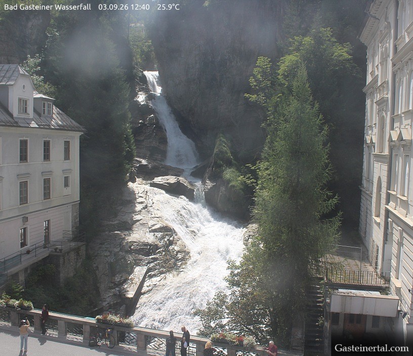 Archived image Webcam Waterfall in Bad Gastein