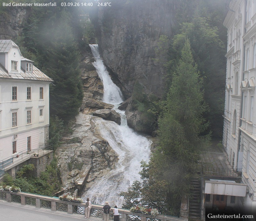 Archiv Foto Webcam Wasserfall in Bad Gastein