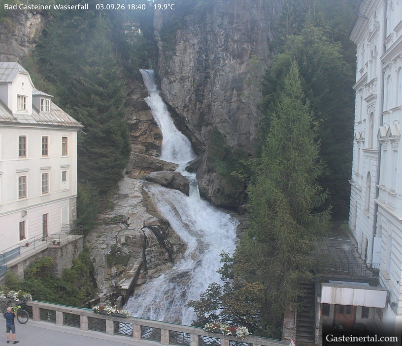 Archiv Foto Webcam Wasserfall in Bad Gastein