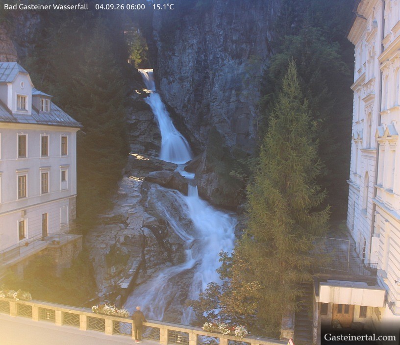 Archived image Webcam Waterfall in Bad Gastein
