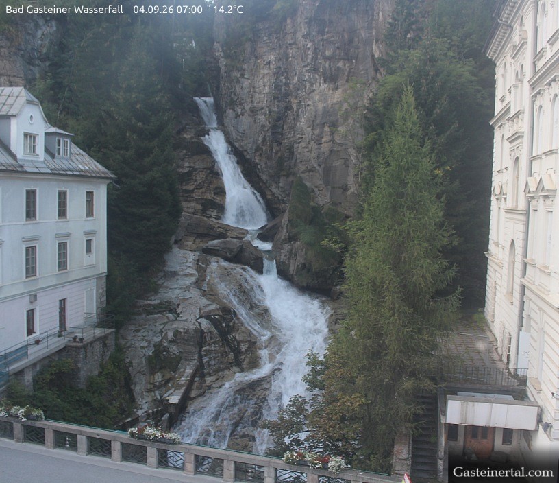 Archived image Webcam Waterfall in Bad Gastein