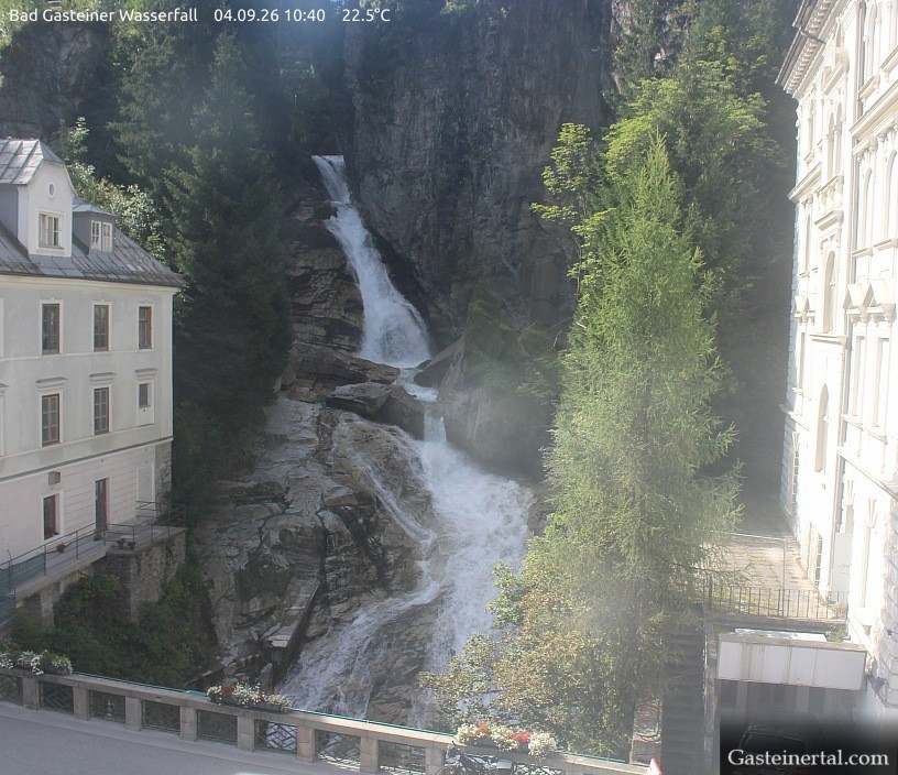 Archived image Webcam Waterfall in Bad Gastein
