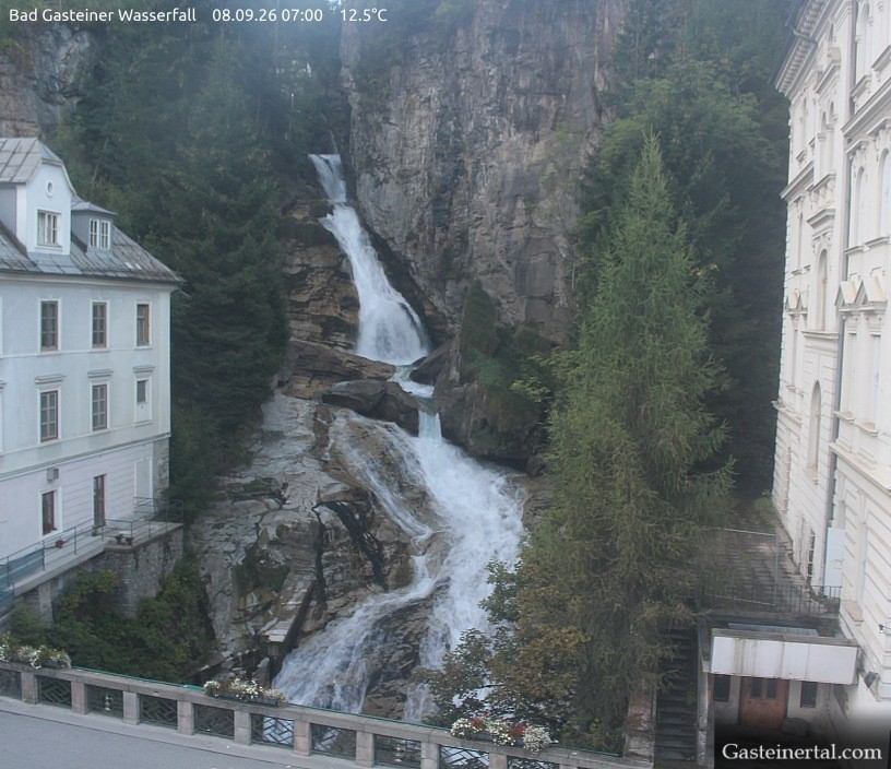 Archiv Foto Webcam Wasserfall in Bad Gastein