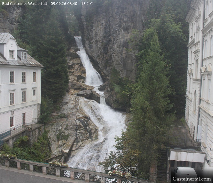 Archiv Foto Webcam Wasserfall in Bad Gastein
